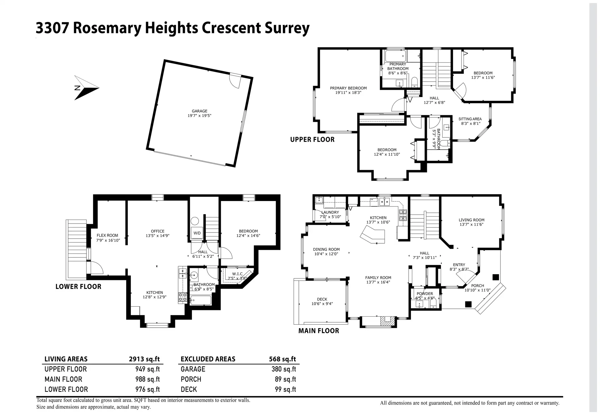 3307 Rosemary Heights Crescent floor plan